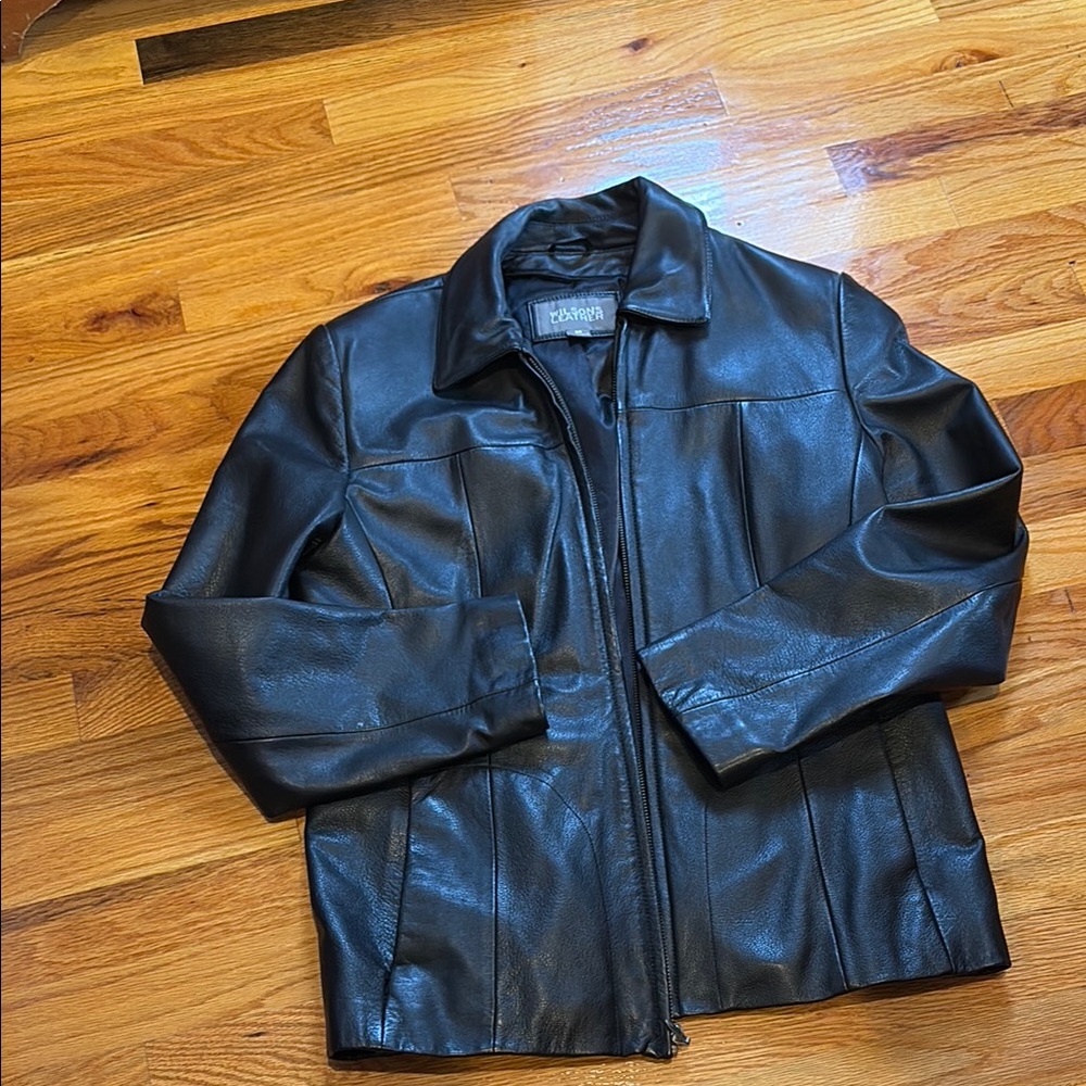 Black Leather Jacket by Wilsons Leather